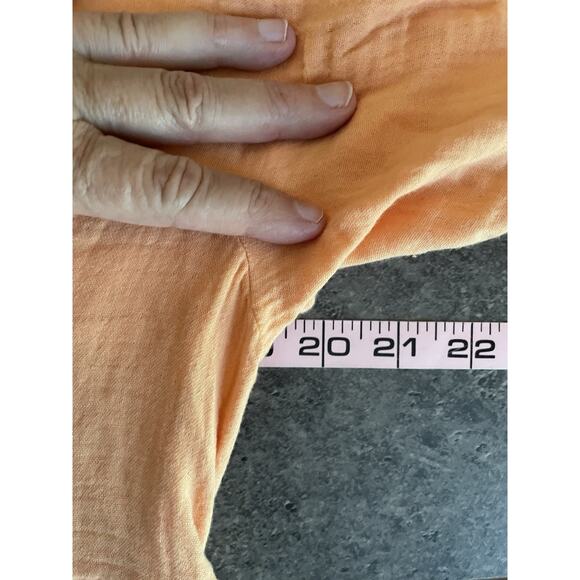 OLD NAVY Dress M Orange Blossom Mini Gauzy Short Sleeve Cotton Summer Casual - Picture 9 of 12